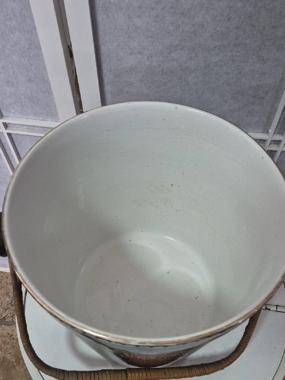 Antique CMT Trademark Porcelain Chamber Pot